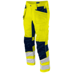 Projob Prio 6570 Signalisatie Stretchbroek Met Kniezakken En Spijkerzakken EN ISO 20471 Klasse 2 646570