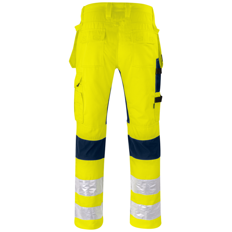 Projob Prio 6570 Hi-Vis-Stretchhosen mit Knietaschen und Nageltaschen EN ISO 20471 Klasse 2 646570