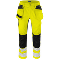 Projob Prio 6570 Hi-Vis-Stretchhosen mit Knietaschen und Nageltaschen EN ISO 20471 Klasse 2 646570