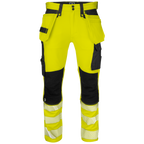 Projob Workwear 6571 Signalisatiestretchbroek Met Kniezakken En Spijkerzakken EN ISO 20471 Klasse 2 646571