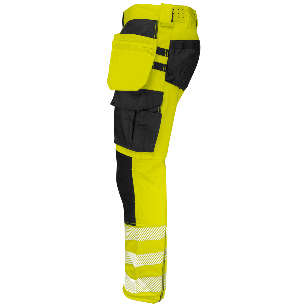 Projob Workwear 6571 Signalisatiestretchbroek Met Kniezakken En Spijkerzakken EN ISO 20471 Klasse 2 646571