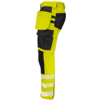 Projob Workwear 6571 Signalisatiestretchbroek Met Kniezakken En Spijkerzakken EN ISO 20471 Klasse 2 646571