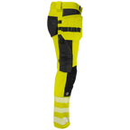 Projob Workwear 6571 Signalisatiestretchbroek Met Kniezakken En Spijkerzakken EN ISO 20471 Klasse 2 646571