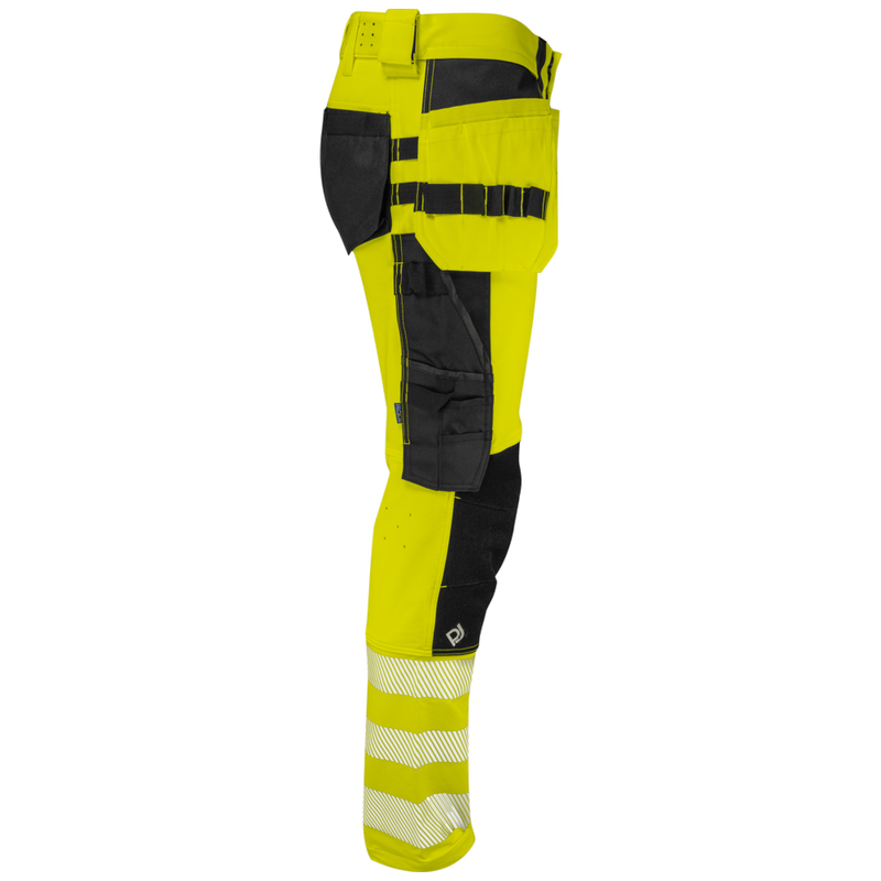 Projob Workwear 6571 Signalisatiestretchbroek Met Kniezakken En Spijkerzakken EN ISO 20471 Klasse 2 646571