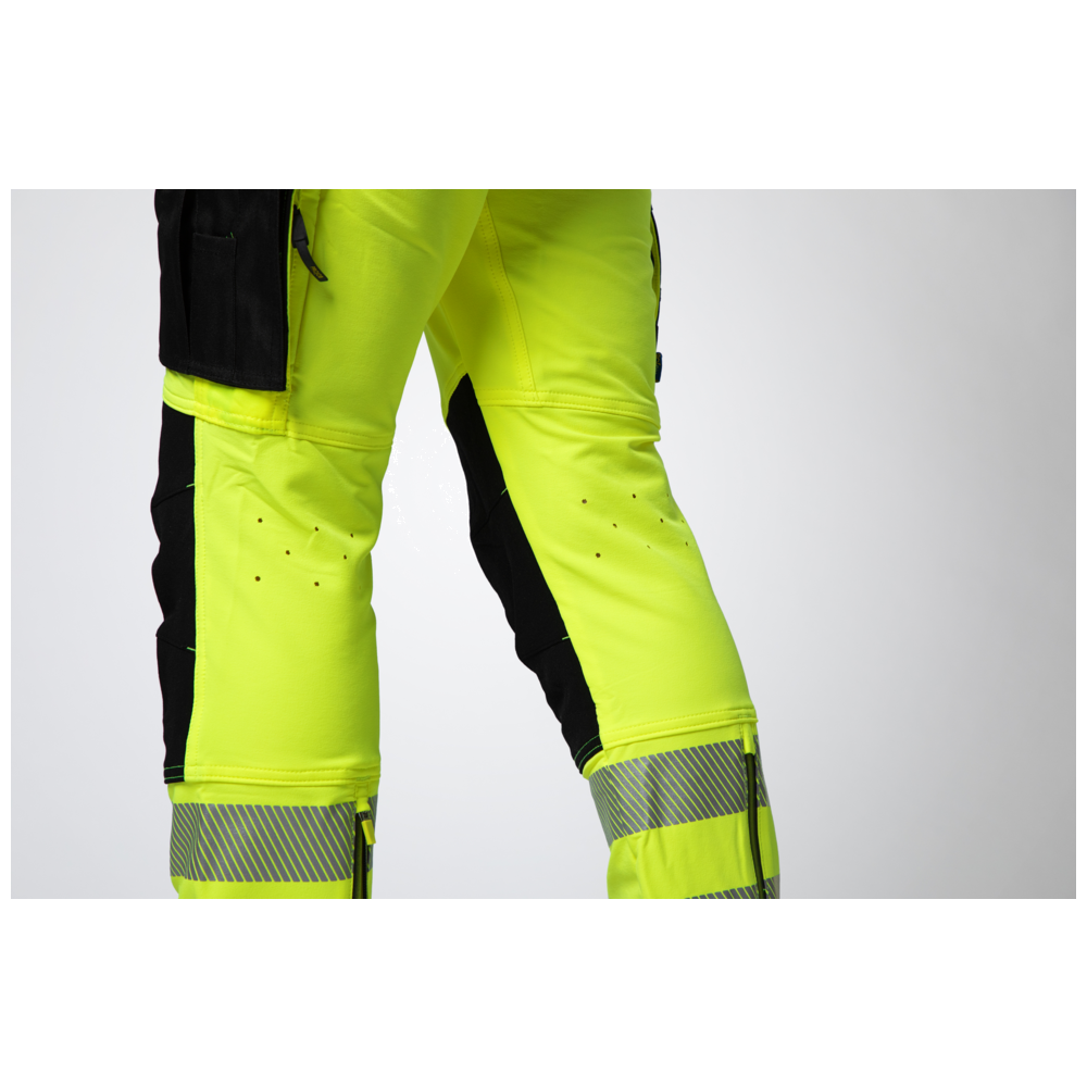 Projob Workwear 6571 Signalisatiestretchbroek Met Kniezakken En Spijkerzakken EN ISO 20471 Klasse 2 646571