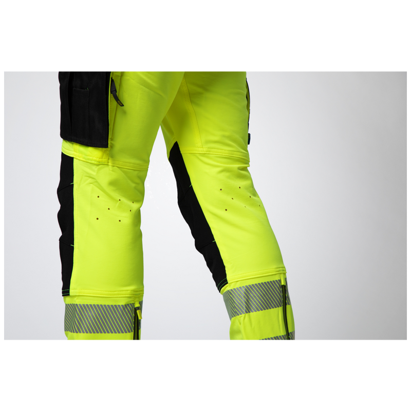 Projob Workwear 6571 Signalisatiestretchbroek Met Kniezakken En Spijkerzakken EN ISO 20471 Klasse 2 646571
