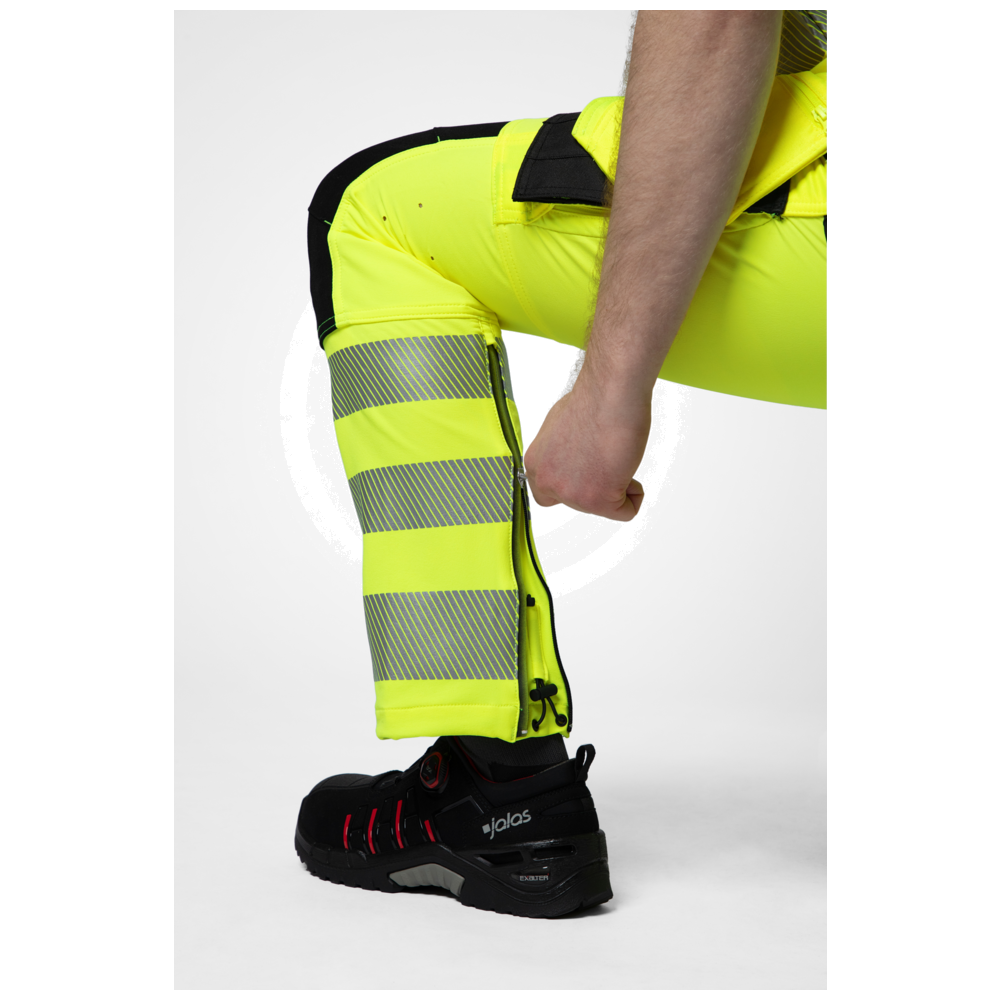 Projob Workwear 6571 Signalisatiestretchbroek Met Kniezakken En Spijkerzakken EN ISO 20471 Klasse 2 646571