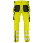 Projob Workwear 6571 Signalisatiestretchbroek Met Kniezakken En Spijkerzakken EN ISO 20471 Klasse 2 646571