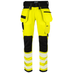 Projob Workwear 6573 Signalisatiestretchbroek Met Kniezakken En Spijkerzakken EN ISO 20471 Klasse 2 646573
