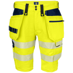 Projob Workwear 6575 Hi-Vis-Stretchshorts mit Nageltaschen EN ISO 20471 Klasse 2 646575