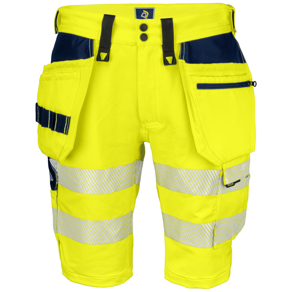 Projob Workwear 6575 Hi-Vis-Stretchshorts mit Nageltaschen EN ISO 20471 Klasse 2 646575