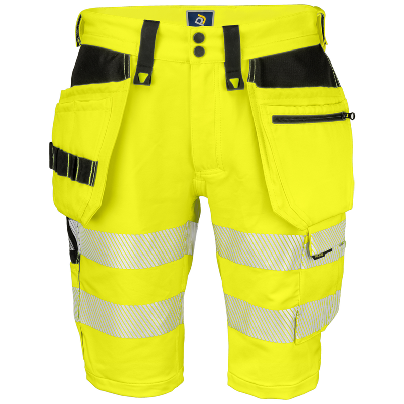 Projob Workwear 6575 Hi-vis Stretch Shorts with Nail Pockets EN ISO 20471 Class 2 646575