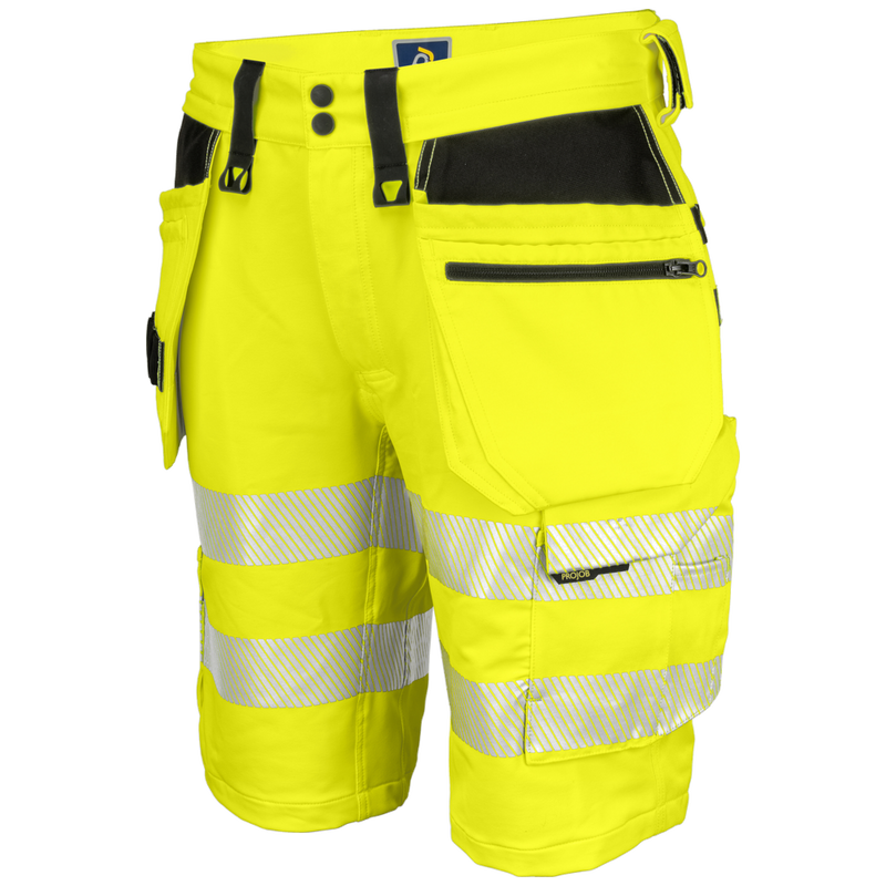 Projob Workwear 6575 Signalisatie Stretchshort Met Spijkerzakken EN ISO 20471 Klasse 2 646575