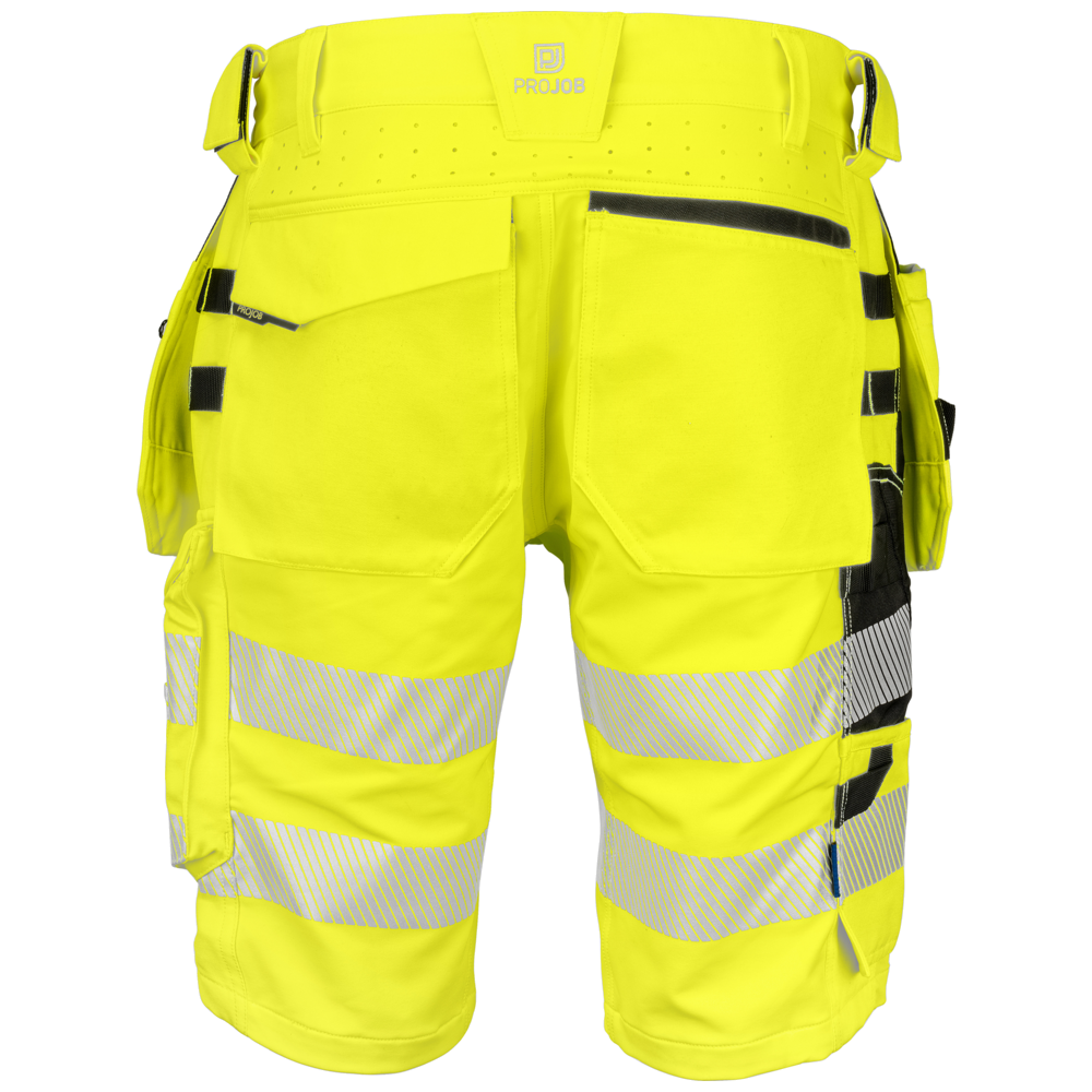Projob Workwear 6575 Hi-Vis-Stretchshorts mit Nageltaschen EN ISO 20471 Klasse 2 646575