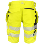 Projob Workwear 6575 Hi-Vis-Stretchshorts mit Nageltaschen EN ISO 20471 Klasse 2 646575