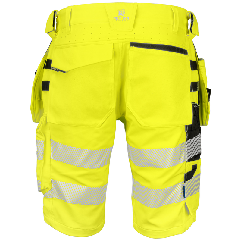 Projob Workwear 6575 Signalisatie Stretchshort Met Spijkerzakken EN ISO 20471 Klasse 2 646575