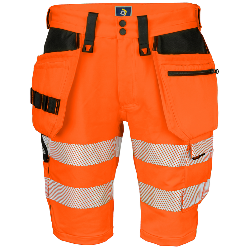 Projob Workwear 6575 Hi-vis Stretch Shorts with Nail Pockets EN ISO 20471 Class 2 646575
