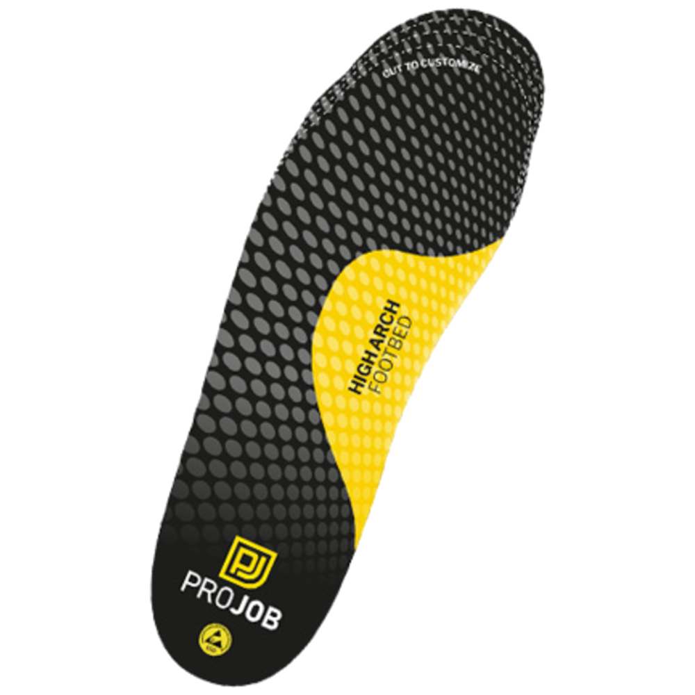 Projob Workwear 9521 Innensohle mit Bogen Supp. High Black 649521