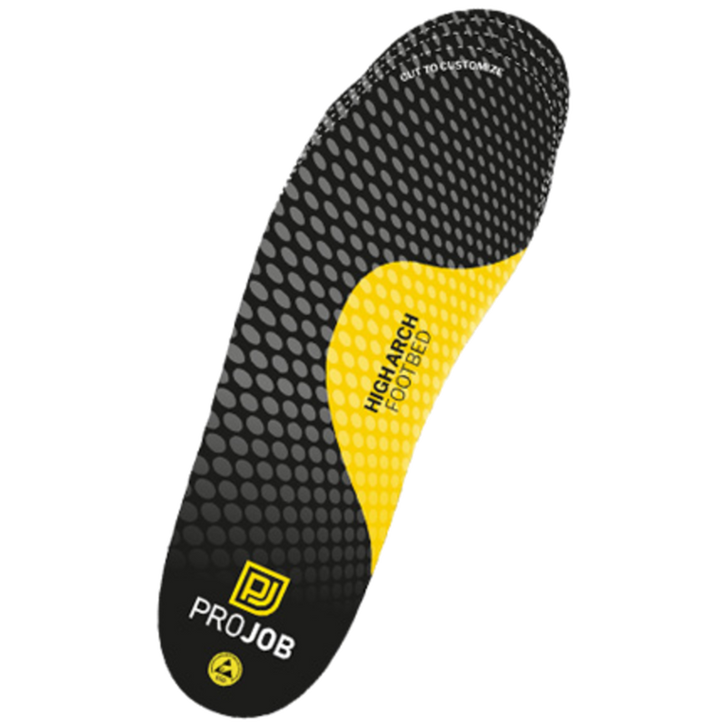 Projob Workwear 9521 Insole Arch Supp. High Black 649521