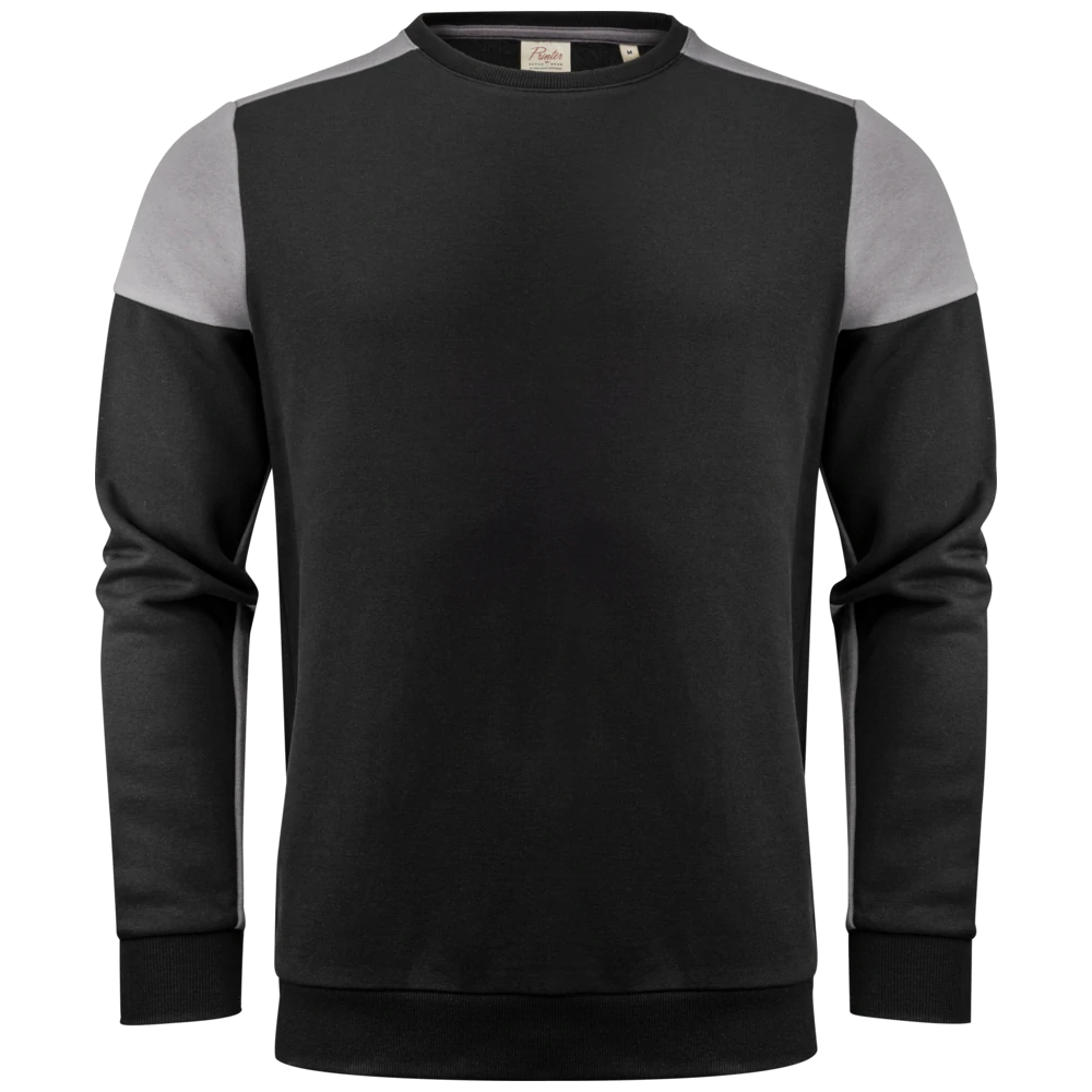 pt2071-9093_printer-prime-crewneck-sweater-unisex-2262071-zwart-staalgrijs-prime-crewneck-front
