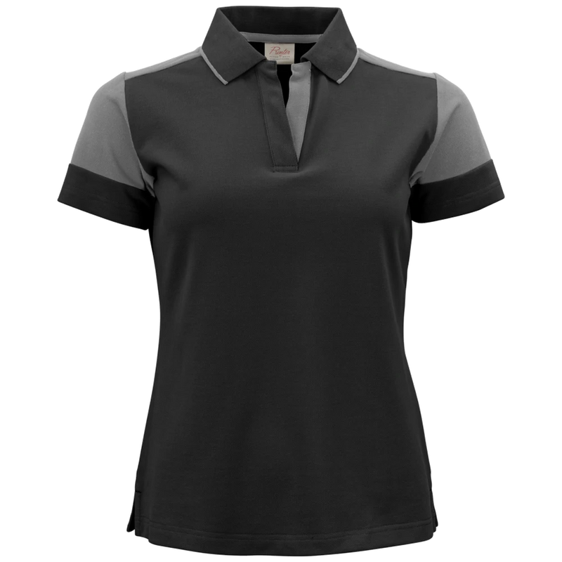 pt5025-9093_printer-prime-polo-dames-2265025-zwart-staalgrijs-primepololady-blackanthracite-front