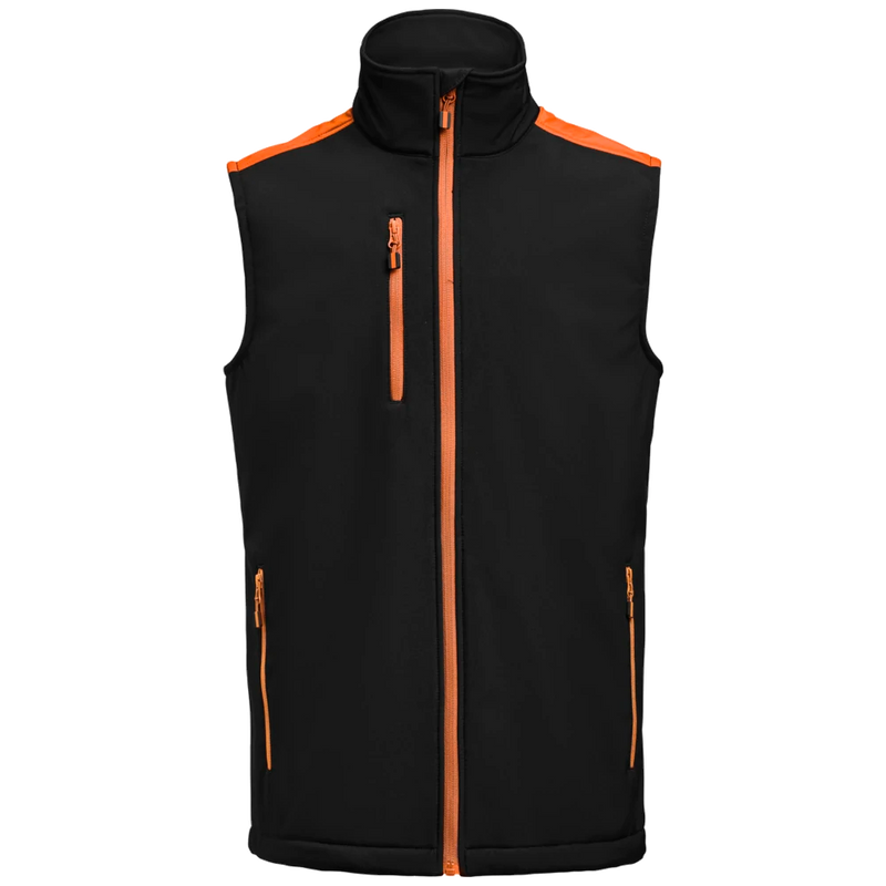 pt1083-9030_printer-prime-bicolor-softshell-bodywarmer-heren-2261083-zwart-oranje-primesoftshellvest-front