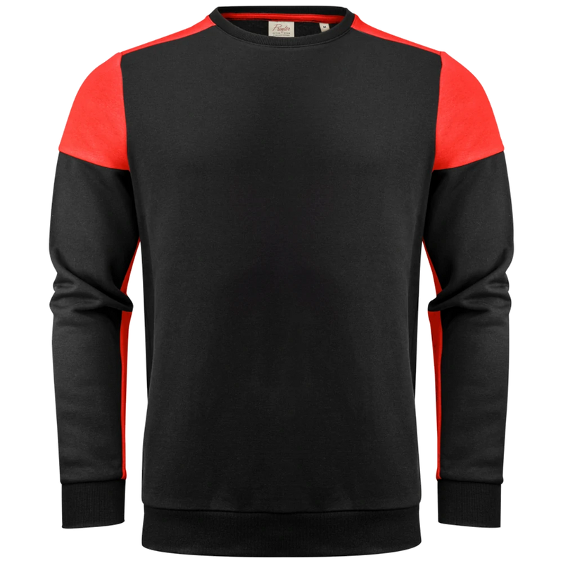 pt2071-9040_printer-prime-crewneck-sweater-unisex-2262071-zwart-rood-prime-crewneck-front