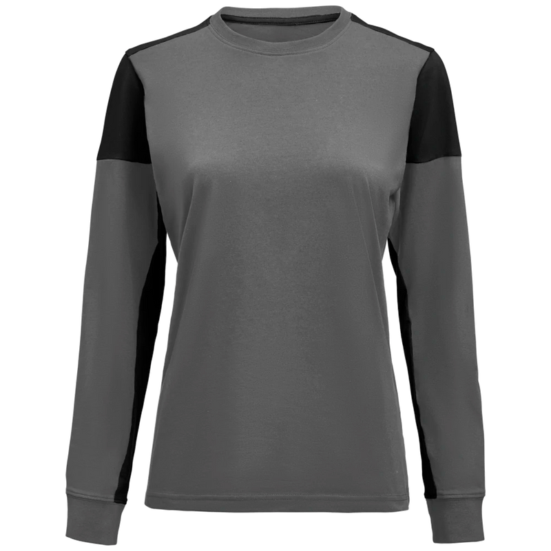 pt4037-9390_printer-prime-t-shirt-long-sleeve-t-shirt-dames-2264037-staalgrijs-zwart-primet-shirtlslady-front