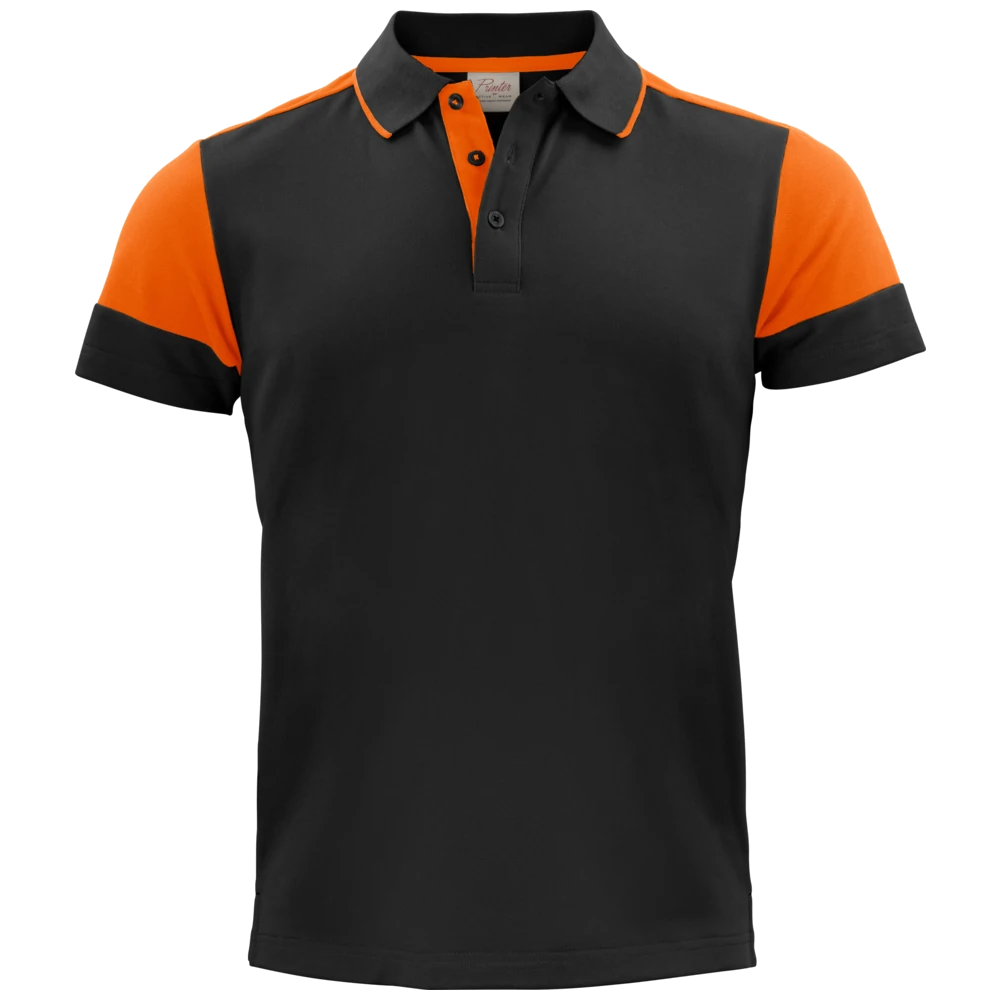 pt5024-9030_printer-prime-polo-heren-2265024-zwart-oranje-primepolo-blackorange-front