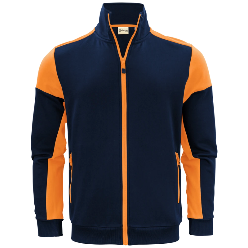 pt2061-6031_printer-prime-sweater-volledige-rits-heren-2262061-navy-high-vis-oranje-primesweatvest-navyorange-front