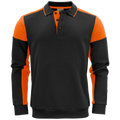 pt2060-9030_printer-prime-polosweater-unisex-2262060-zwart-oranje-primepolosweater-blackorange-front