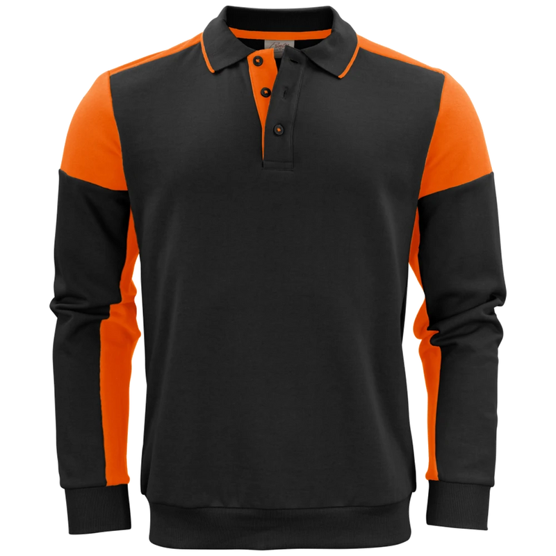 pt2060-9030_printer-prime-polosweater-unisex-2262060-zwart-oranje-primepolosweater-blackorange-front