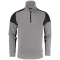 pt2069-9390_printer-prime-sweater-halve-rits-unisex-2262069-staalgrijs-zwart-prime-halfzip-front