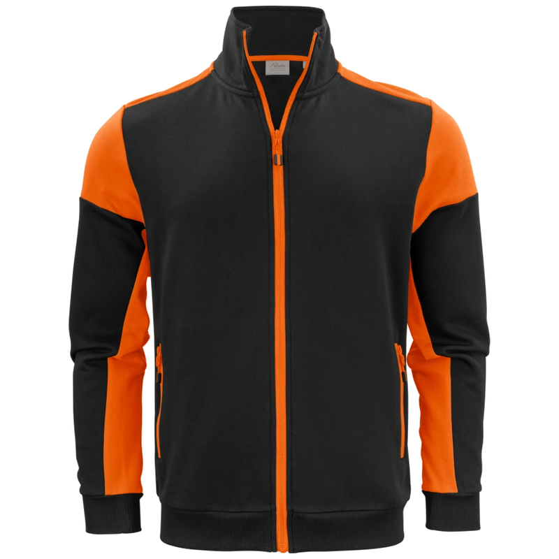 pt2061-9030_printer-prime-sweater-volledige-rits-heren-2262061-zwart-oranje-primesweatvest-blackorange-front