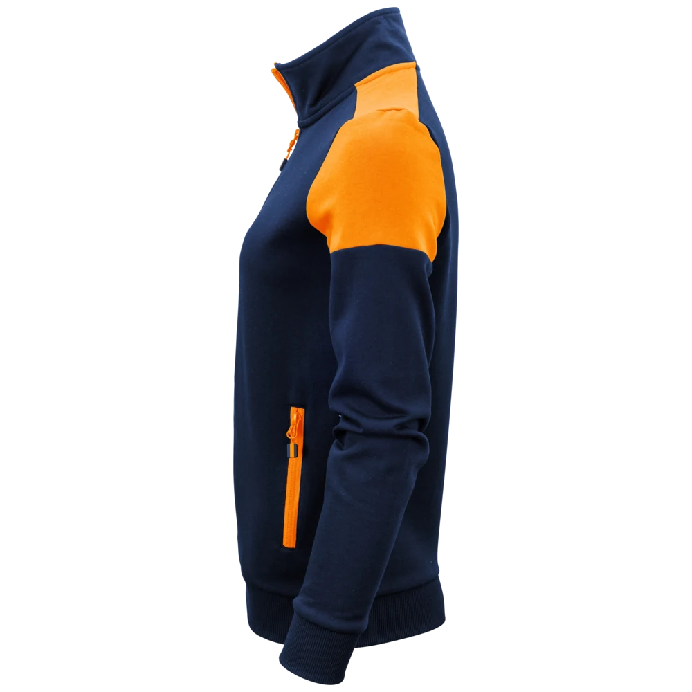 pt2062_printer-prime-sweater-volledige-rits-dames-22620622262062-6031-primesweatvestlady-navyorange-left