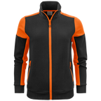 pt2062-9030_printer-prime-sweater-volledige-rits-dames-2262062-zwart-oranje-primesweatvestlady-blackorange-front
