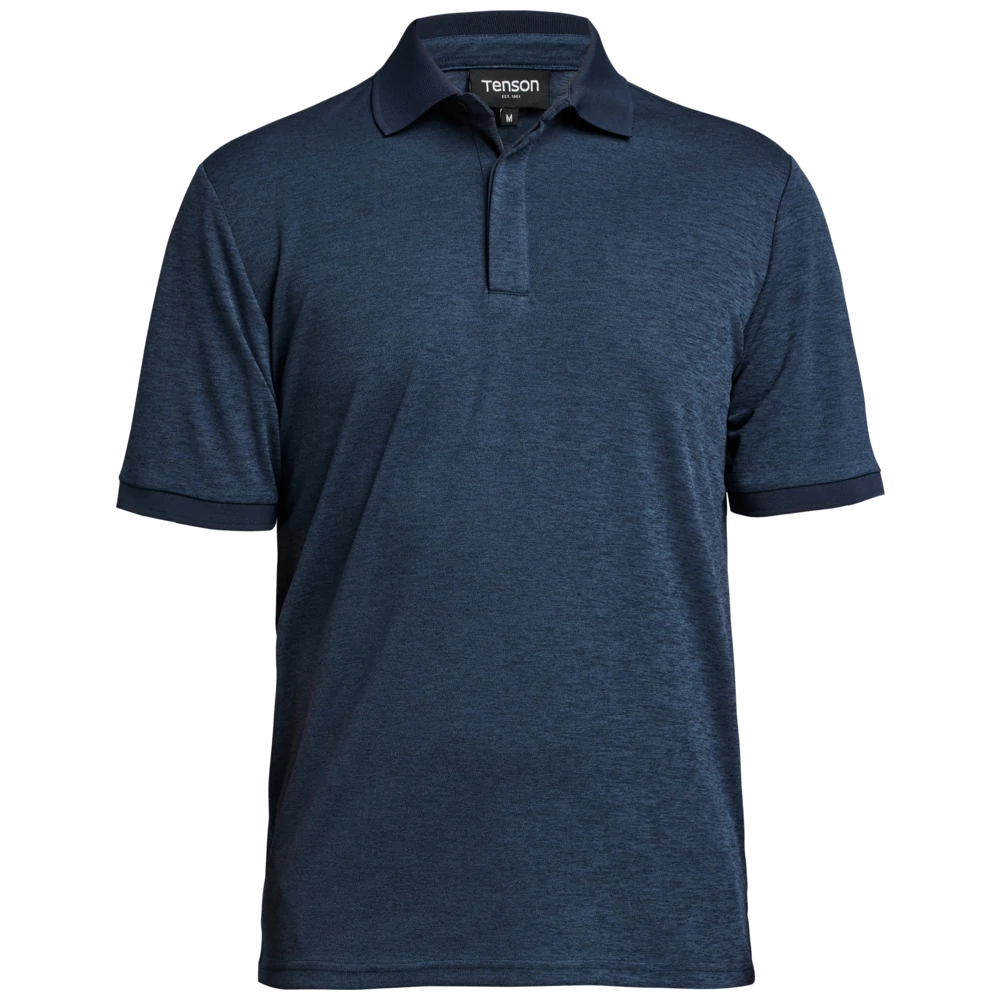 tn8060-590_tenson-txlite-melange-polo-heren-465018060-dark-navy-txlitemelangepolo-front-darknavy