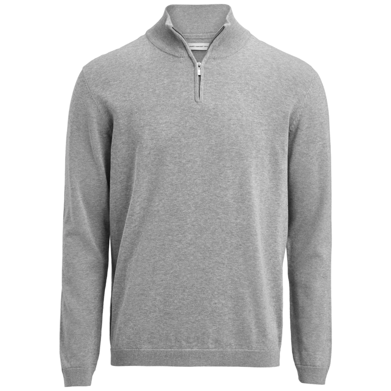 j112515-140_james-harvest-ashland-halfzip-gebreide-sweater-unisex-2112515-grijsmelange-ashlandhalfzip-front