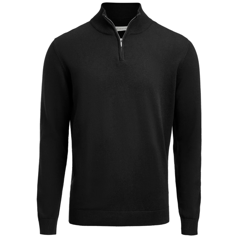 j112515-900_james-harvest-ashland-halfzip-gebreide-sweater-unisex-2112515-zwart-ashlandhalfzip-front