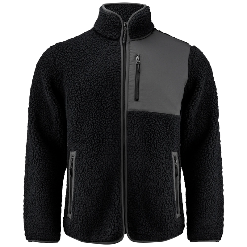 j111500-900_james-harvest-kingsley-fleece-jas-heren-2111500-zwart-kingsleypilefleece-front