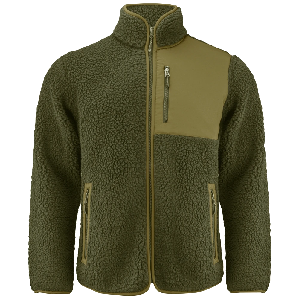 j111500-704_james-harvest-kingsley-fleece-jas-heren-2111500-mosgroen-kingsley-pile-fleece-front