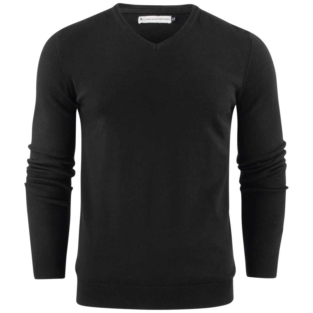 j112507-900_james-harvest-ashland-v-gebreide-sweater-heren-2112507-zwart-ashlandv-neck-front
