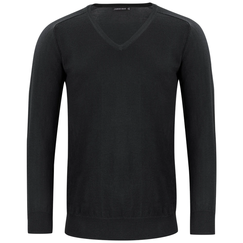 j930101-900_james-harvest-frost-merinov-gebreide-sweater-heren-2930101-zwart-merinovneck-front