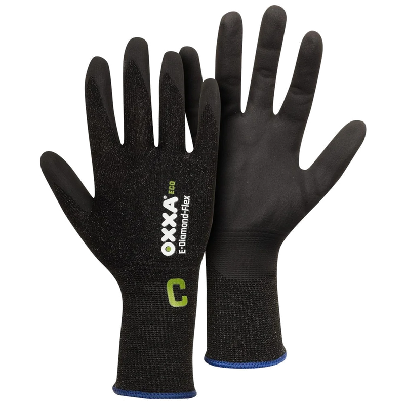 152780-zg_oxxa-premium-eco-e-diamond-flex-cut-c-52-780-handschoen-zwart-grijs