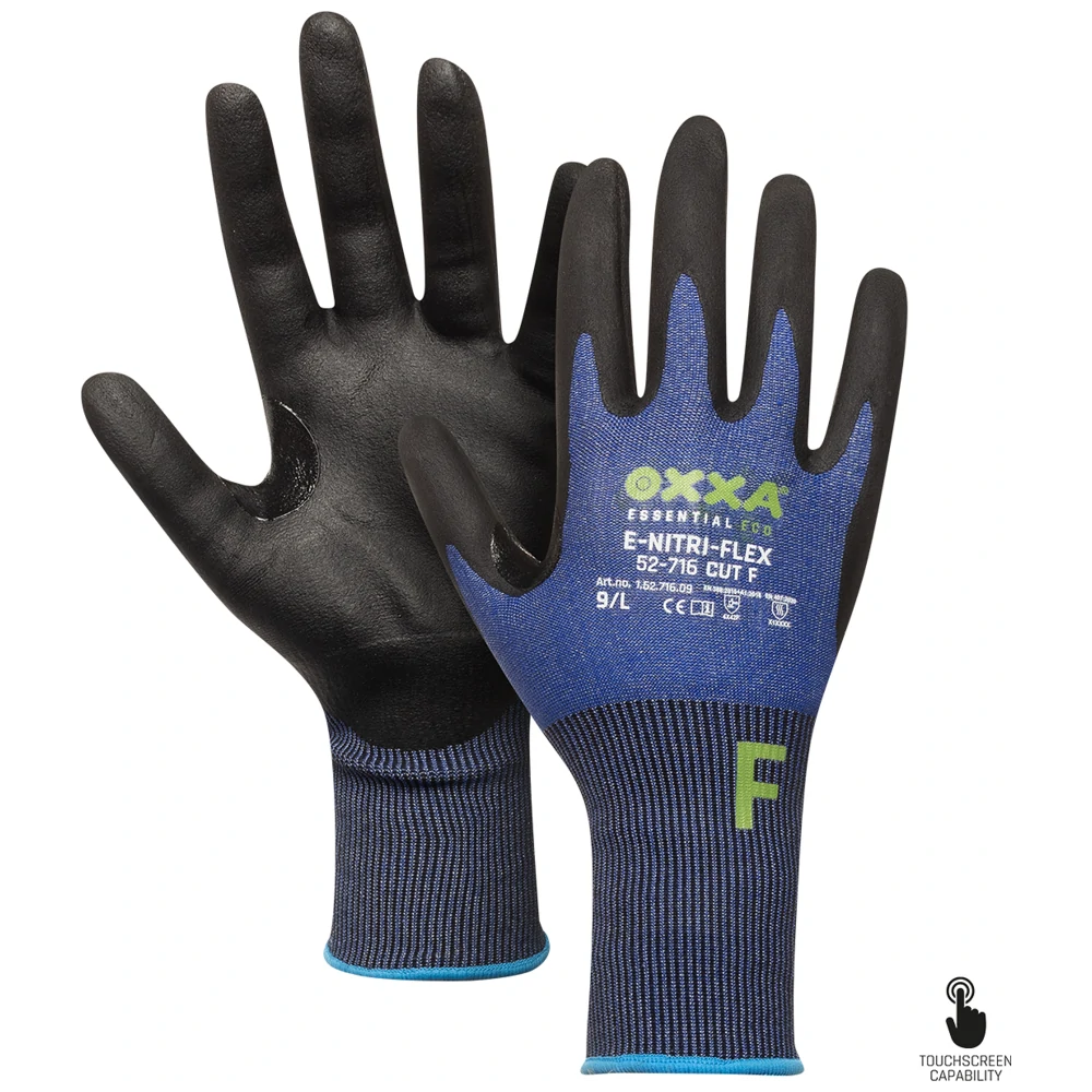 152716-bl_oxxa-essential-eco-e-nitri-flex-cut-f-52-716-handschoen-blauw