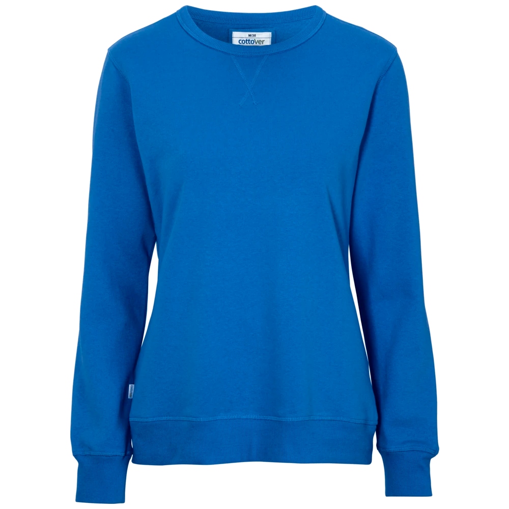 ct1004-767_cottover-sweater-crewneck-dames-gots-gecertificeerd-141004-koninklijk-blauw-crew-neck-lady-royal-front