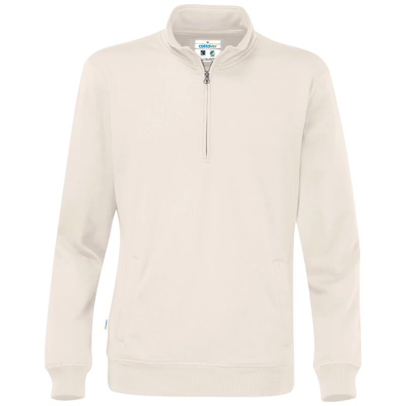 ct1012-105_cottover-sweater-half-zip-unisex-gots-gecertificeerd-141012-gebroken-wit-cvc-half-zip-unisex-f-white