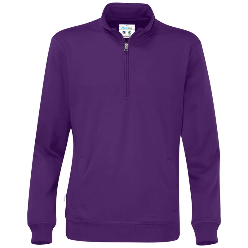 ct1012-885_cottover-sweater-half-zip-unisex-gots-gecertificeerd-141012-paars-cvc-half-zip-unisex-f-purple