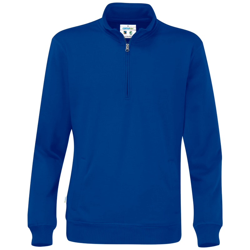 ct1012-767_cottover-sweater-half-zip-unisex-gots-gecertificeerd-141012-koninklijk-blauw-cvc-half-zip-unisex-f-royal