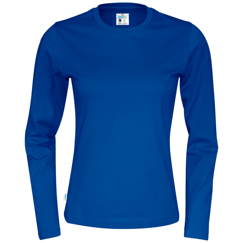 ct1019-767_cottover-t-shirt-long-sleeve-dames-gots-gecertificeerd-141019-koninklijk-blauw-r-neck-ls-tee-lady-f-royal